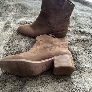 Brown Suede Ankle Boots